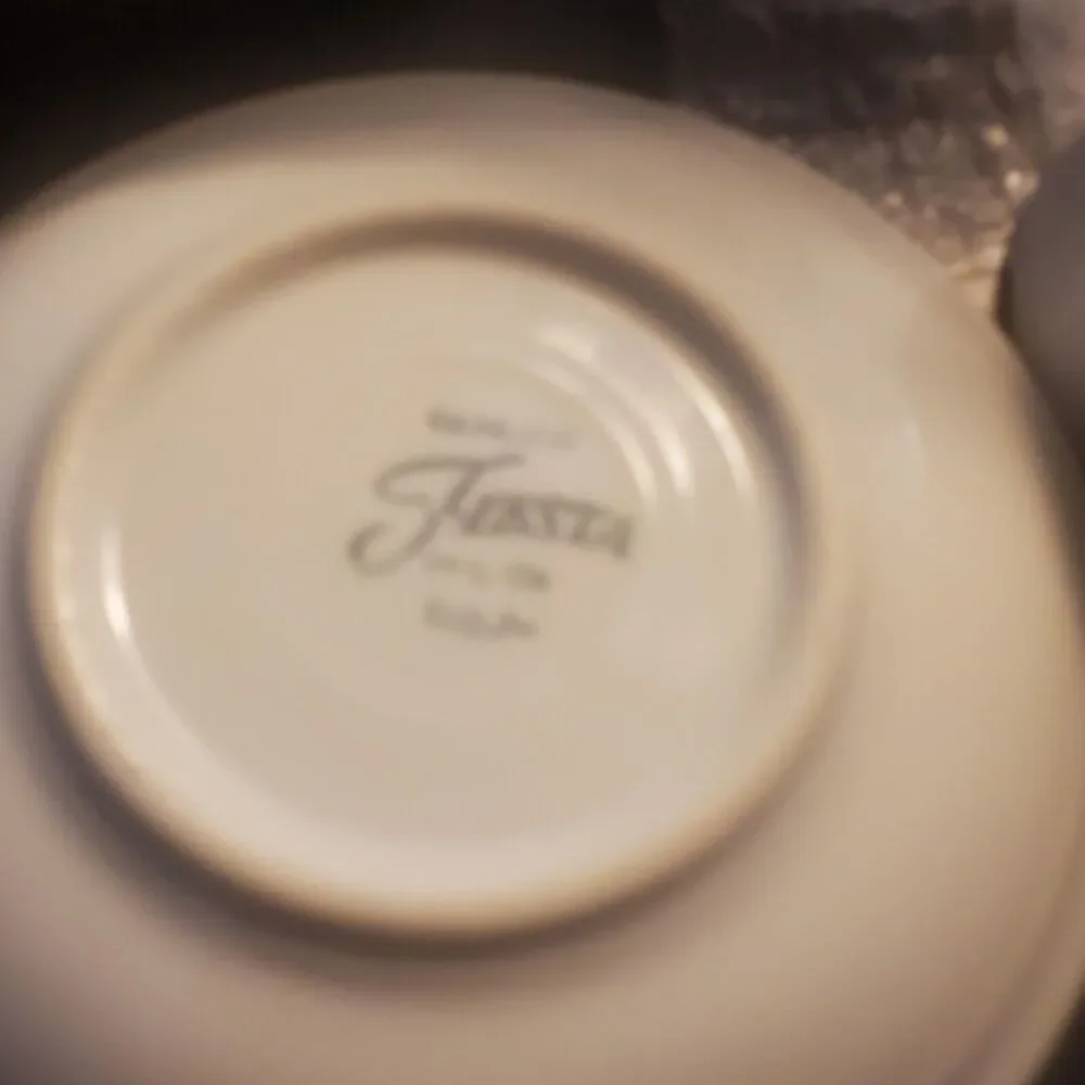 Fiesta Homer Laughlin China Co Set of 2 Cups With Saucers in White